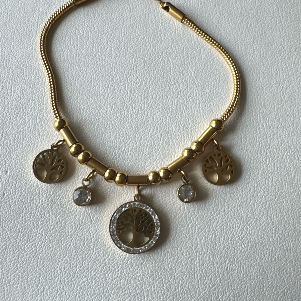Elegant Gold Tree of Life Necklace - Picture 4 of 9